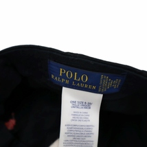 未使用品 ポロ バイ ラルフローレン Polo by Ralph Lauren 323552489005 ポニー刺繍 コットンツイル キャップ 帽子 キッズ_画像3