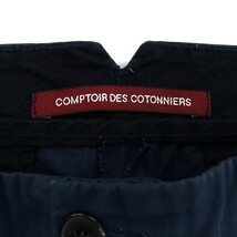 コントワーデコトニエ COMPTOIR DES COTONNIERS パンツ テーパード コットン 綿 ジップフライ シンプル 11 紺 ネイビー /NT34 レディース_画像3