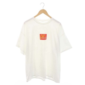 カクタスジャック CACTUS JACK ×Travis Scott McDonalds コラボ Tシャツ プリント 半袖 XL 白 ホワイト /HS ■OS メンズ