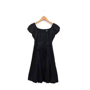  L'Est Rose L'EST ROSE One-piece short sleeves ribbon race simple 2 black black /KT25 lady's 