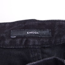 エモダ EMODA ジーンズ デニム パンツ シンプル コットン 綿 M ブラック 黒 /HT34 レディース_画像3