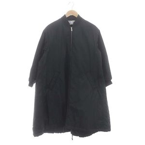 コムデギャルソン COMME des GARCONS ロングミリタリーコート アウター ジップアップ XS 黒 ブラック W15C001 /DO ■OS メンズ