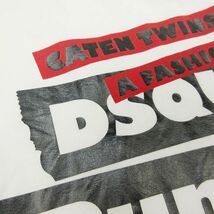 19SS ディースクエアード DSQUARED2 Punk’n’Roll テープ ロゴ プリント Tシャツ カットソー トップス 半袖 クルーネック S74GD0484 XS_画像4
