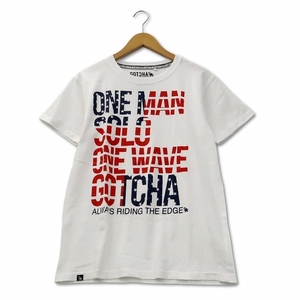  Gotcha GOTCHA Logo принт хлопок футболка M белый мужской 