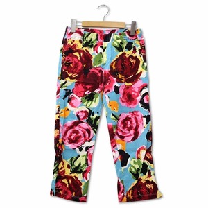 SUKENO.. socks floral print leggings spats pants L lady's 