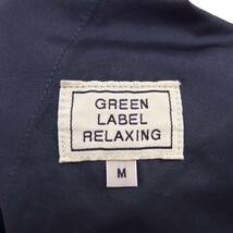 グリーンレーベルリラクシング ユナイテッドアローズ green label relaxing クロップド パンツ テーパード 無地 M 紺 /HT7 レディース_画像3