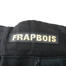 フラボア FRAPBOIS パンツ テーパード クロップド ギャザー シンプル 2 ブラック 黒 /KT13 レディース_画像3
