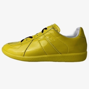 未使用品 メゾンマルジェラ 22 Maison Margiela 22 Sneakers S037-MM MALE SHOES MAIN レザー スニーカー 44 黄色 イエロー S37WS0582■GY3