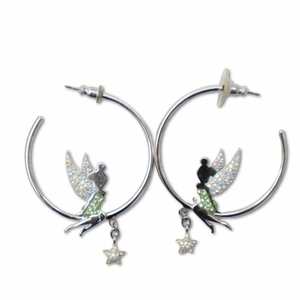 スワロフスキー SWAROVSKI ×Disney ディズニー 1024914 Tinker Bell Hoop ティンカーベル シルバー ピアス