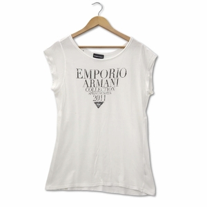 エンポリオアルマーニ EMPORIO ARMANI ショートスリーブ Tシャツ カットソー 白 46 L相当 レディース