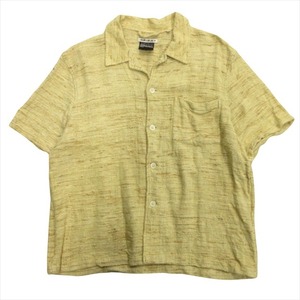 アワーレガシー OUR LEGACY ワイルドシルク ボックス シャツ Box Shirt Short Sleeve Wild Silk M2192BWS 48 黄 イエロー メンズ