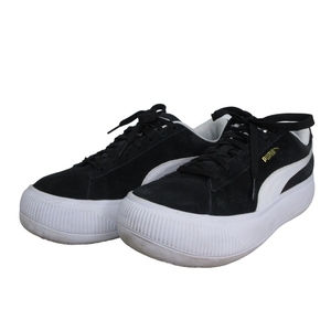 プーマ PUMA スニーカー 厚底 ブラック 24.5cm k124 0517 レディース