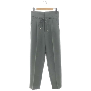  La Totalite La TOTALITE 23SS car n blur - ribbon tuck pants tapered s rack 36 S green green 23030140520010