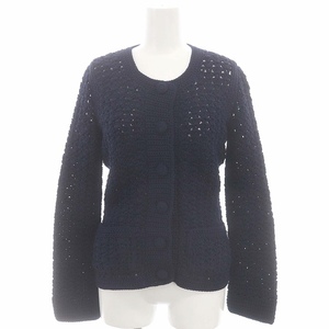  unused goods Des Pres DES PRES Tomorrowland 23SS hand cloche crew neck knitted jacket no color F navy blue navy lady's 