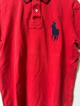 ポロ ラルフローレン POLO RALPH LAUREN ビックポニー ポロシャツ 半袖 L レッド トップス メンズ_画像4