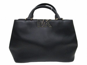 マイケルコース MICHAEL KORS レザー 2way ショルダーバッグ ハンドバッグ 金金具 ロゴ底鋲 黒 ブラック 0503 ■GY14 レディース