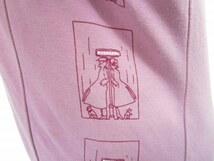 バーバリー ロンドン BURBERRY LONDON イラスト ロングTシャツ ロンT カットソー ピンク M ■WY レディース_画像5