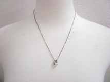 スタージュエリー STAR JEWELRY 美品 ハート ストーン ネックレス ペンダント シルバー925 総重量5.0 0512 レディース_画像7