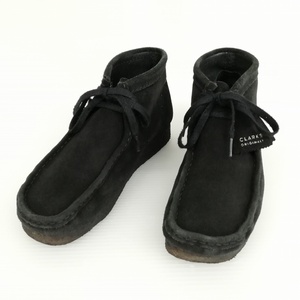 クラークス clarks 261555177075 WALLABEE ワラビー ブーツ スウェード UK7.5 ブラック メンズ