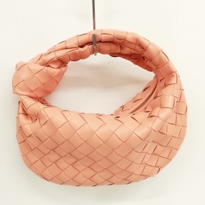 ボッテガヴェネタ BOTTEGA VENETA 651876 ミニ ジョディ ハンドバッグ イントレチャート ピンク系 美品 レディース