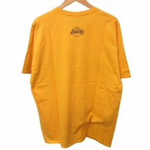 未使用品 キスニューヨークシティ KITH NYC タグ付 ゲリラヴィンテージシリーズ LAKERS BASKETBALL 2013 GILDAN Tシャツ カットソー 黄 XL_画像2