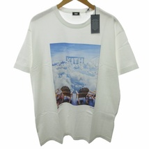 未使用品 キスニューヨークシティ KITH NYC ×TOM FABIA コラボ タグ付き 22年製 THAT PLACE TEE プリントTシャツ カットソー 半袖 白 L_画像1