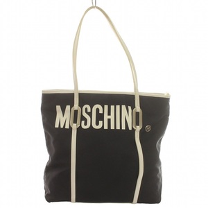 モスキーノ MOSCHINO トートバック ロゴ 肩掛け レザー ナイロン /IR ■GY18 レディース