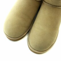 アグ オーストラリア UGG australia ムートンブーツ ショート スエード ロゴ US10 27cm べージュ /XZ ■GY30 メンズ_画像3