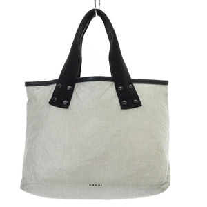 サカイ sacai 22ss Dyneema Tote Medium トートバッグ ハンドバッグ ナイロン グレー 22-0333S /YO7 レディース