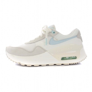 ナイキ NIKE AIR MAX SYSTM スニーカー シューズ レザー US7 24cm 白 ホワイト FN7643-133 /BM レディース