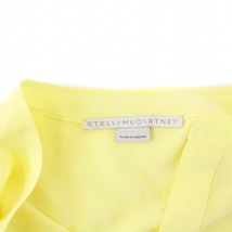 ステラマッカートニー STELLA McCARTNEY 21年製 シルクシャツ ブラウス 長袖 プルオーバー 38 M 黄色 イエロー /KH レディース_画像4