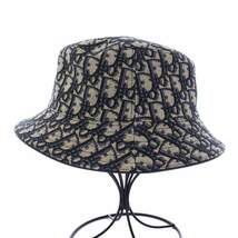 ディオールオム Dior HOMME 21SS Oblique Bucket Hat オブリーク バケットハット 帽子 M ベージュ ネイビー 紺 113C907A4502 /KH ■OH メン_画像3