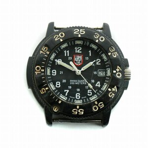 ルミノックス LUMINOX 腕時計 ダイバーズ收藏 クォーツ 3000/3900 本体のみ カレンダー付き デイト 黒文字盤 黒 ブラック