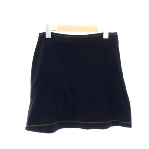  Fendi FENDI miniskirt pcs shape cotton 42 black black /HS #GY19 lady's 