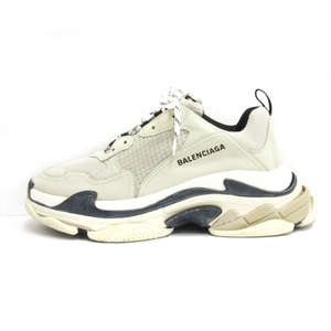 バレンシアガ BALENCIAGA triple S トリプルS ダッドスニーカー メッシュ 536737 グレー EU42 27.5cm ☆AA★ メンズ