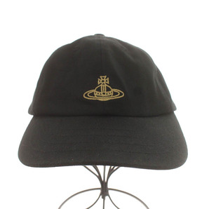ヴィヴィアンウエストウッド Vivienne Westwood 帽子 キャップ オーブ刺繍 黒 ブラック /YI9 レディースの画像3