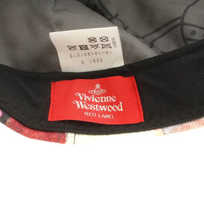 ヴィヴィアンウエストウッドレッドレーベル Vivienne Westwood RED LABEL 帽子 キャップ 総柄 裏地オーブ M マルチカラー レディースの画像8