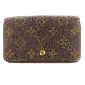 ルイヴィトン LOUIS VUITTON モノグラム ポルト モネ ビエトレゾール 財布 二つ折り 茶 ブラウン M61730 /YI17 ■OH レディース