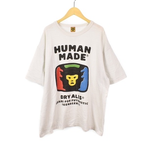 ヒューマンメイド HUMAN MADE DRYALLS Tシャツ カットソー 半袖 プリント 2XL 白 ホワイト メンズ