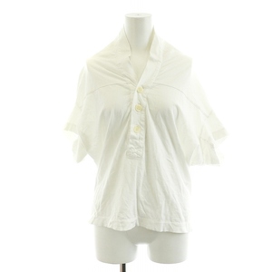 トリココムデギャルソン tricot COMME des GARCONS AD2012 ポロシャツ 半袖 コットン S 白 ホワイト /AN26 レディース