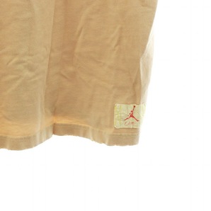 ナイキ NIKE × JORDAN ジョーダン × UNION ユニオン Tシャツ カットソー 半袖 クルーネック ダメージ加工 L ベージュ DM2839-268の画像7