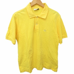  Christian Dior Christian Dior BOUTIQUE polo-shirt cut and sewn CD Logo embroidery short sleeves yellow yellow M size 0416 IBO50 men's 