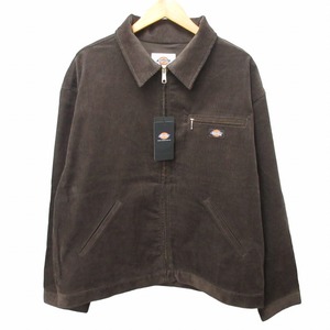 未使用品 ディッキーズ タグ付き C58MODEL CORDUROY PAINTER'S JACKET ペインタージャケット コーデュロイブルゾン 茶 ブラウン XL