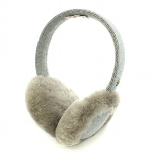 未使用品 アグ オーストラリア UGG australia WIRED EARMUFFS ヘッドホン イヤーマフ 有線 イヤホン ウール S グレー /BB レディース