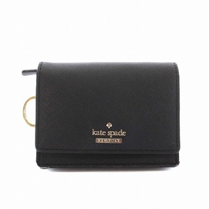  Kate Spade KATE SPADE change purse . coin case leather cow leather black black /YM *D lady's 