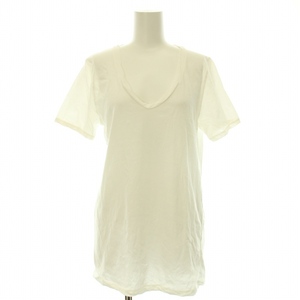 ドゥーズィエムクラス DEUXIEME CLASSE Garment Dye Tシャツ カットソー 半袖 Uネック 36 S 白 ホワイト 18070500708110