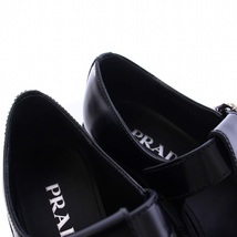 プラダ PRADA Mary Jane T-strap shoes メリージェーン Tストラップ ローファー チャンキーヒール レザー 34.5 21.5cm 黒 ブラック /KH レ_画像5