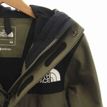 ザノースフェイス ゴアテックス GORE-TEX Mountain Jacket マウンテンジャケット マウンテンパーカー ジップアップ XS カーキ NP61800_画像7