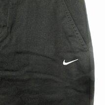 ナイキ NIKE 美品 AS M NL EL CHINO PANT ULCOTTON BLACK/WHITE 22HO-I コットン チノ パンツ スラックス ブラック 黒 M 0507 メンズ_画像5