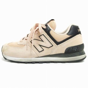 ニューバランス NEW BALANCE WL574WEG スニーカー ローカット ピンク ブラック系 US6.5 23.5cm レディース